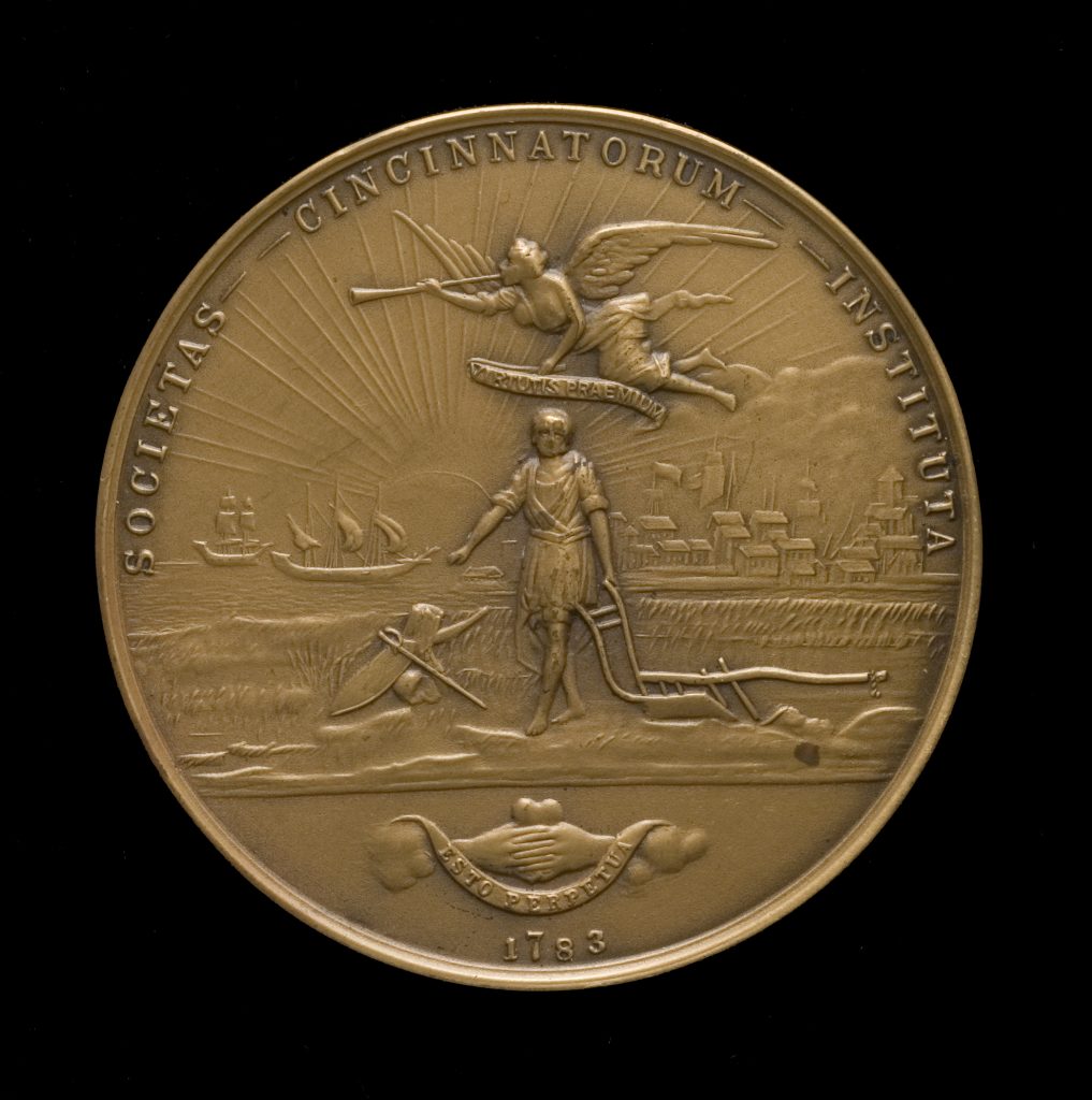 Reverse of 1914 Society of the Cincinnati Triennial medal