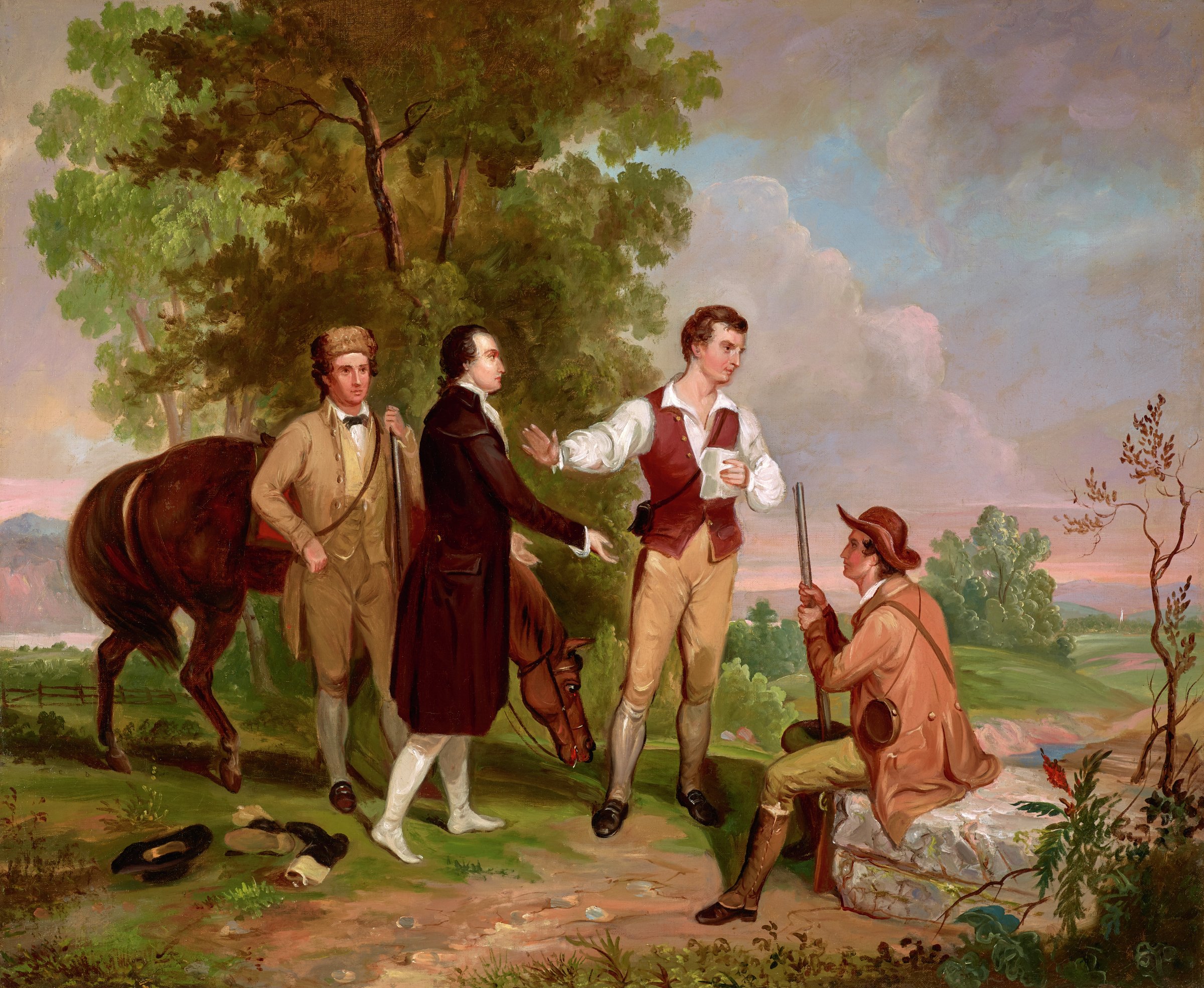 Asher Durand's painting of the capture of Andre is one of ten great American Revolution pantings.