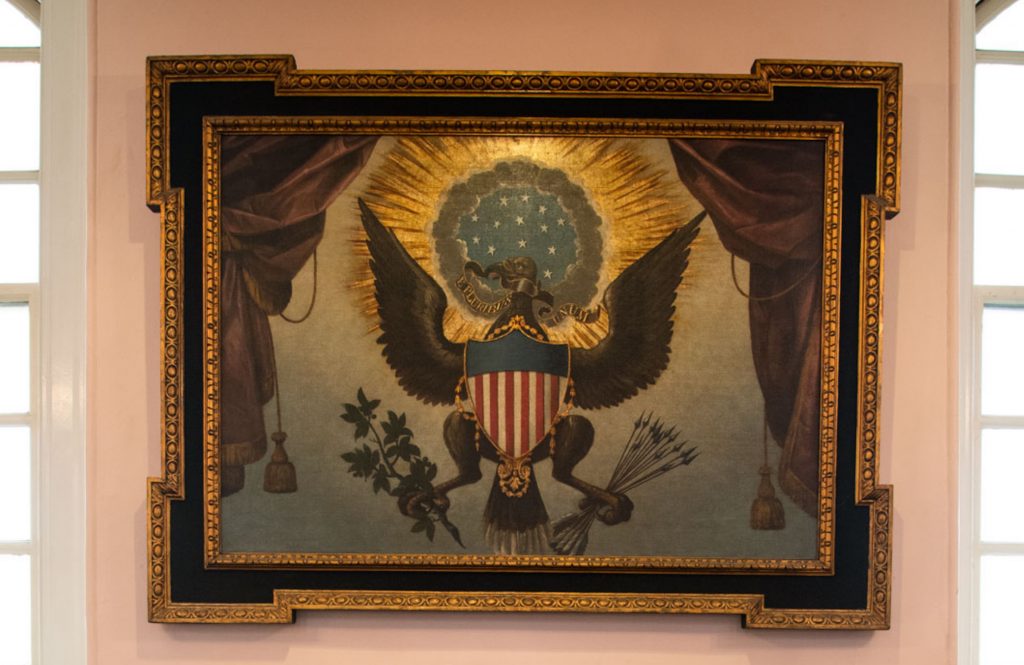 Great Seal painting, ca. 1785, St. Paul's Chapel, Trinity Church, New York City