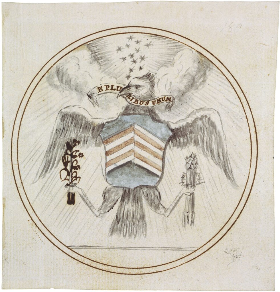 Charles Thomson, proposed design for the Great Seal, 1782