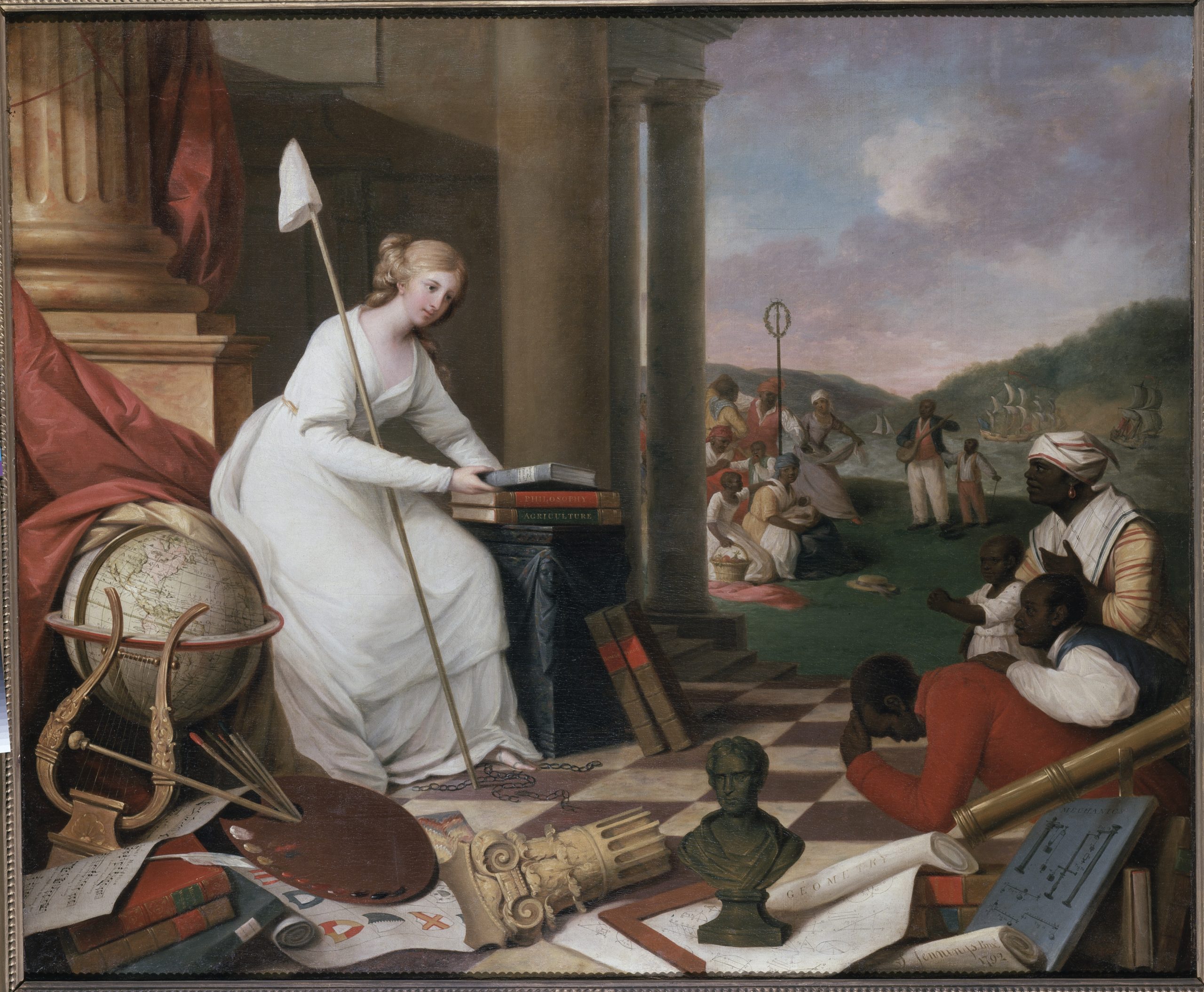 This painting, Liberty Presenting the Arts and Sciences, is the subject of this less, Imagining the Abolition of Slavery.