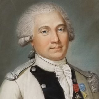 Recent acquisition of a pastel portrait of a French officer of the Revolutionary War