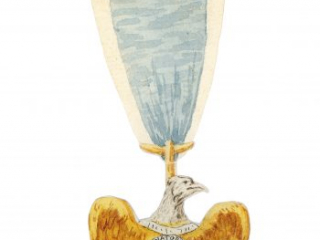 Archives Box 7 Folder 5A [flat] Eagle L’Enfant white background reverse large