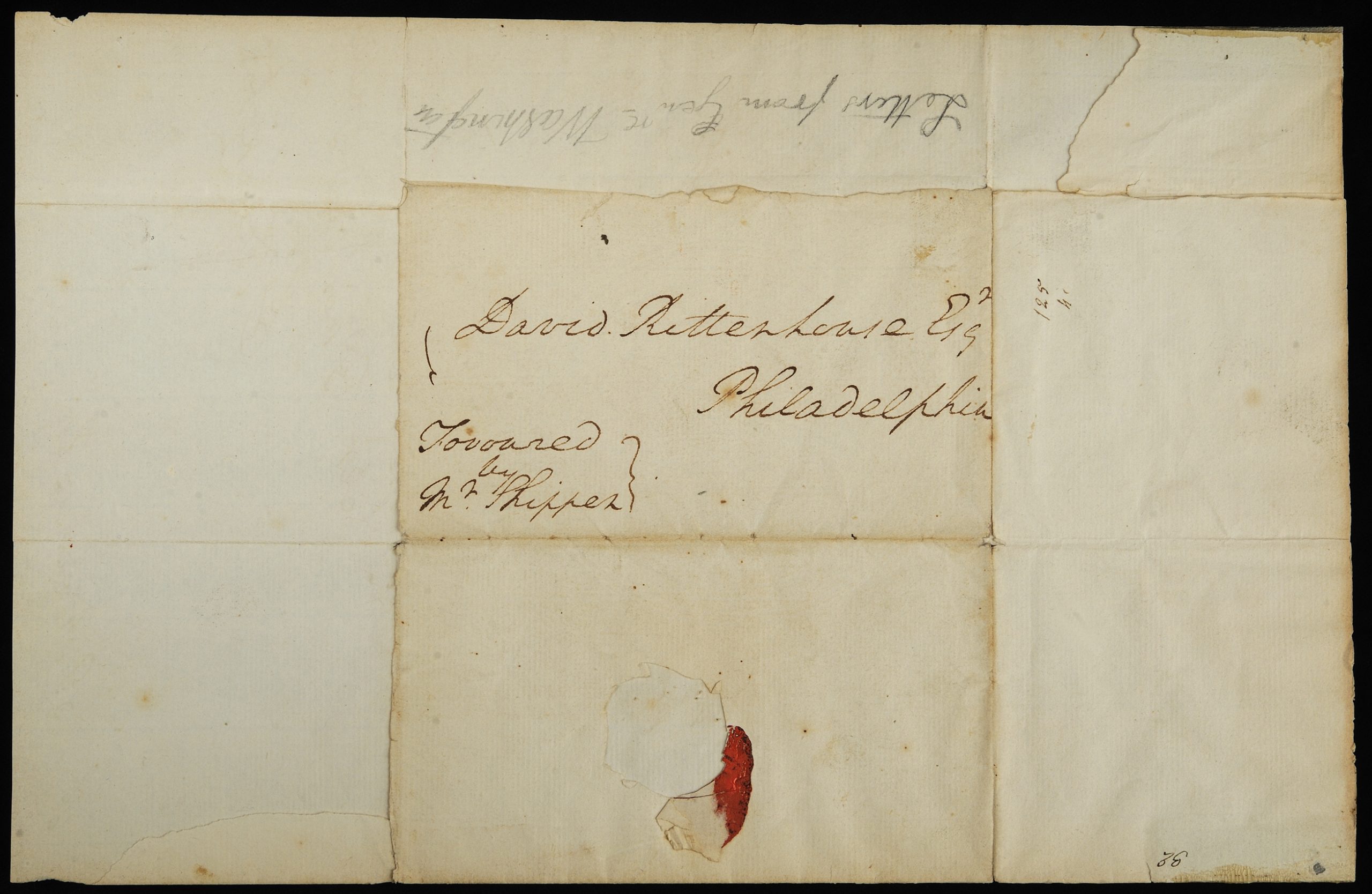 Senator Ritchie Letter George Washington Letter to David Rittenhouse - The American Revolution ...