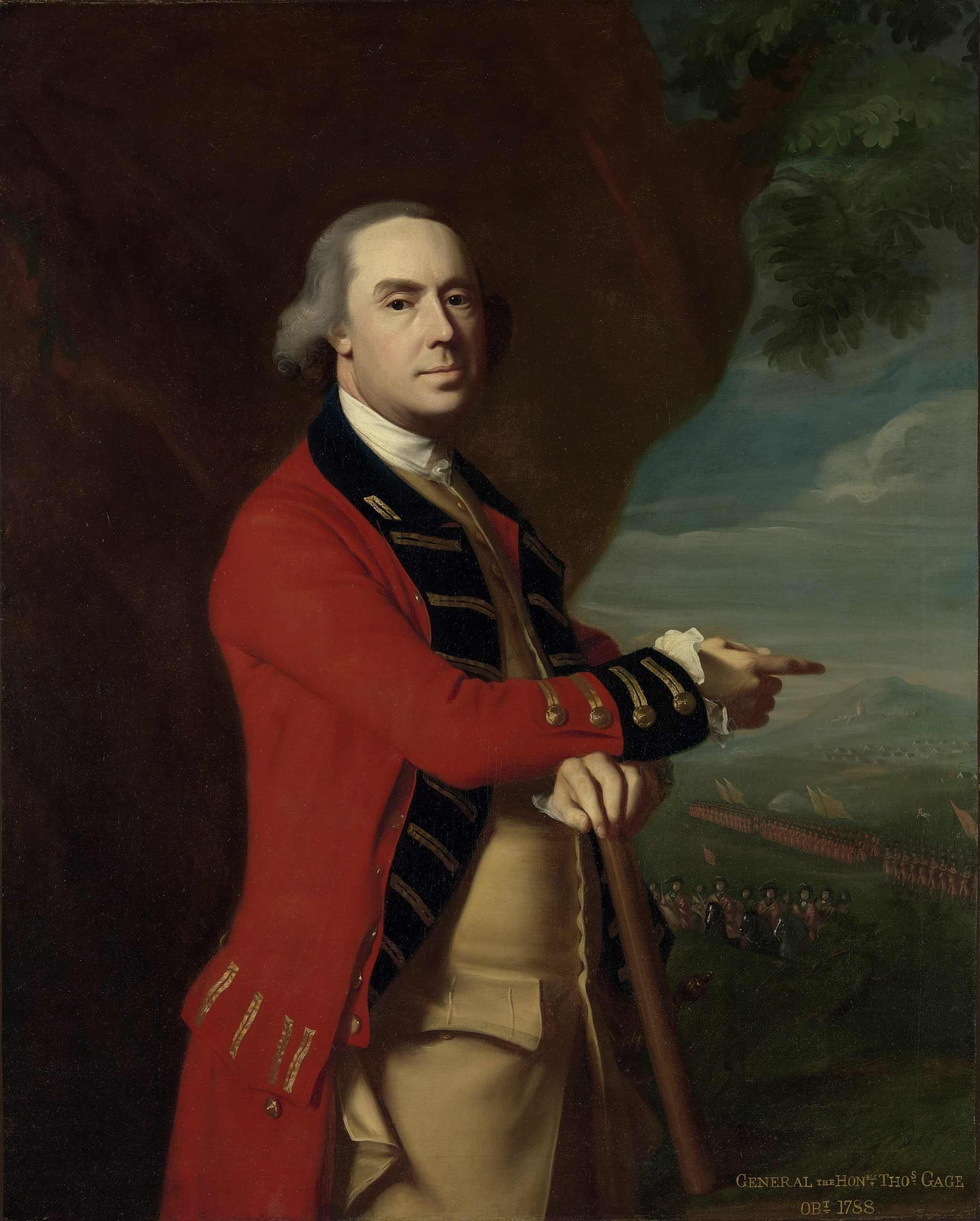 John Singleton Copley painted this portrait of General Thomas Gage in 1768.