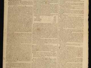 Click for a larger view. The Essex Gazette Salem: S. Hall, April 30-May 7, 1771