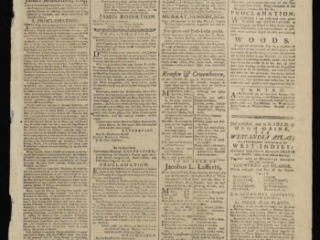 Click for a larger view. The New-York Gazette, and the Weekly Mercury New York: H. Gaine, May 15, 1780