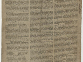 Click for a larger view. The Connecticut Journal New Haven: Printed by Thomas and Samuel Green, May 29, 1776