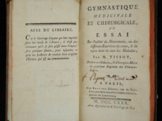 Gymnastique Medicinale et Chirurgicale by Clement Joseph Tissot, 1780