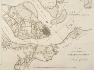 Plan of the Siege of Charleston, South Carolina, by William Faden, 1787