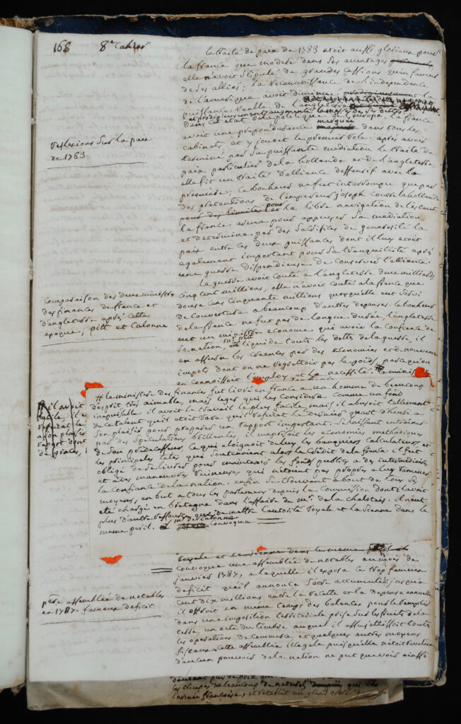 “Manuscript des memoires politiques et militaires du Marechal de Rochambeau” by comte de Rochambeau, 1725-1807.