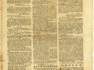 The Providence Gazette and Country Journal Providence: W. Goddard, December 20, 1783