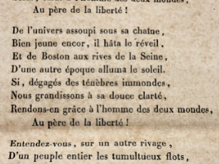 Hymne à Lafayette