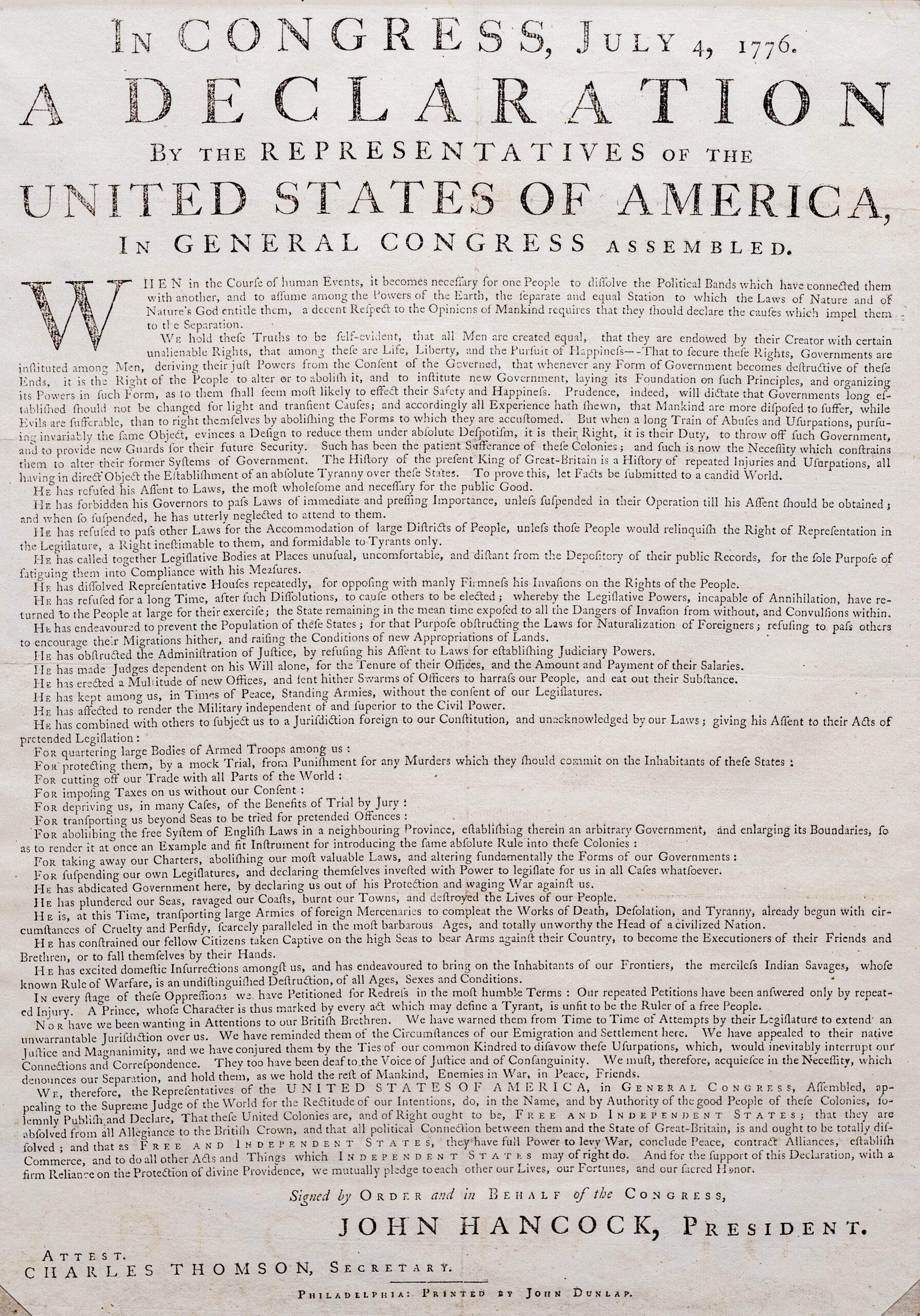 Have You Seen the First Declaration? - The American Revolution Institute